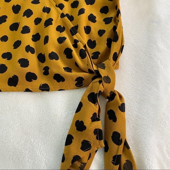 MADEWELL Sash-Tie Wrap Top in Painted Spots Size XS - Picture 7 of 10